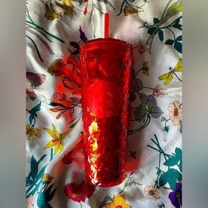 Brand New 2023 Studded Red Xmas Starbucks Tumbler size -Venti